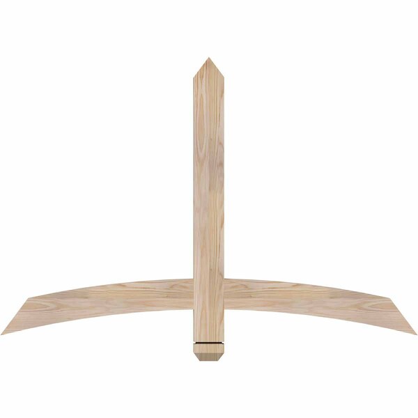 Ekena Millwork Bellingham Smooth Timber Gable Bracket, Douglas Fir, 48"W x 32"H x 1 1/2"D x 3 1/2"F, 16/12 Pitch GBW048X32X0204BEL00SDF - main